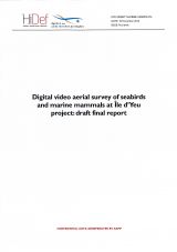 Etude : Digital video aerial survey of seabirds and marine mammals at Île d'Yeu project: draft final report