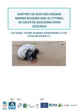Rapport : Suivis des oiseaux échoués sur le littoral du golfe de Gascogne hiver 2023/2024 (Life SEABIL)