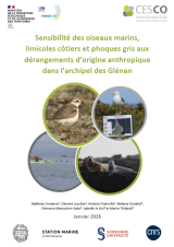 Rapport : Sensibilité des oiseaux marins, limicoles côtiers et phoques gris aux dérangements d'origine anthropique dans l'archipel des Glénan