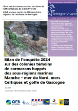 Bilan : Suivi 2024 sur des colonies témoins de Cormorans huppés des sous-régions marines Manche - Mer du Nord, Mer Celtique et golfe de Gascogne