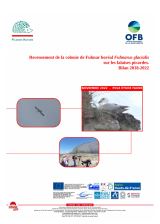 Bilan : Recensement de la colonie de Fulmar boréal sur les falises picardes - 2018-2022